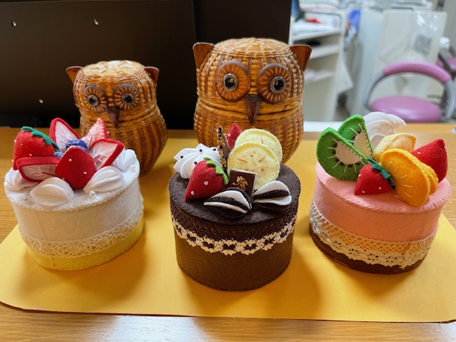 フクロウがお出迎え